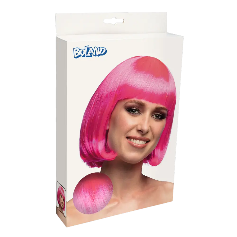 Perücke Cabaret Neonpink