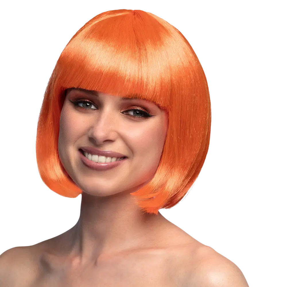 Perücke Cabaret Neonorange