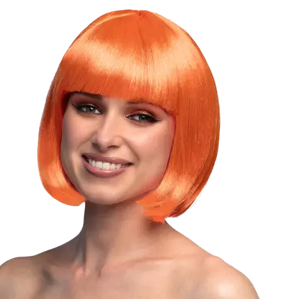 Perücke Cabaret Neonorange