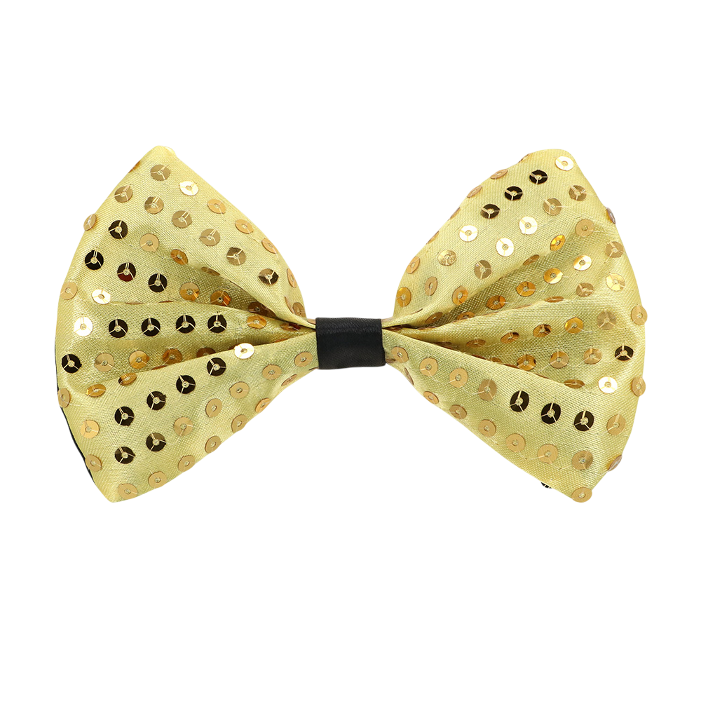 Paillettenweste und Fliege „Spangles“ – Größe M/L – Gold