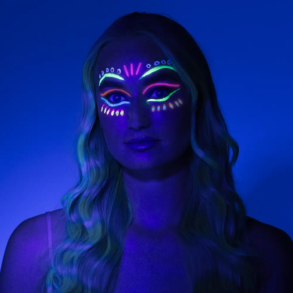 UV-Make-up-Set neon