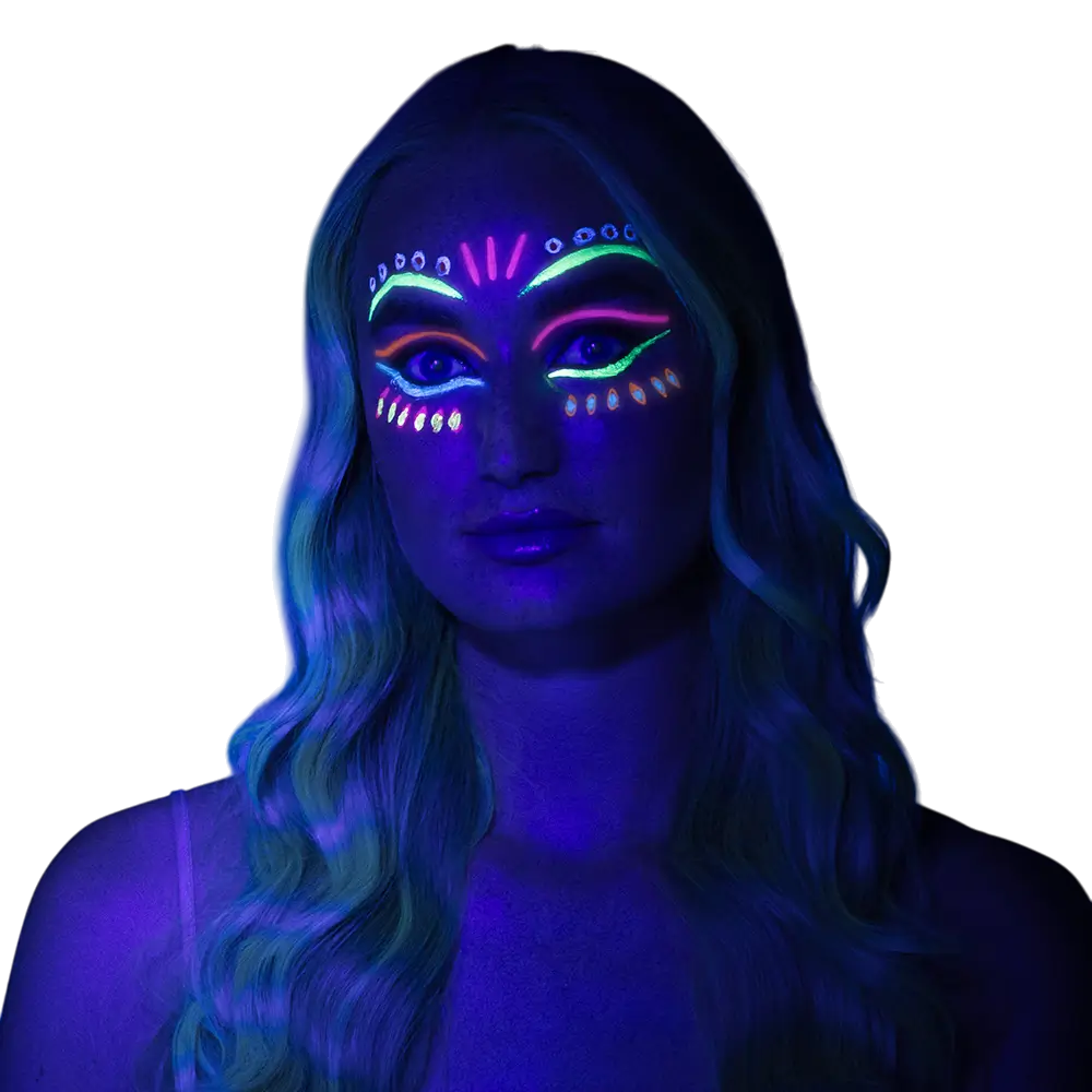 UV-Make-up-Set neon