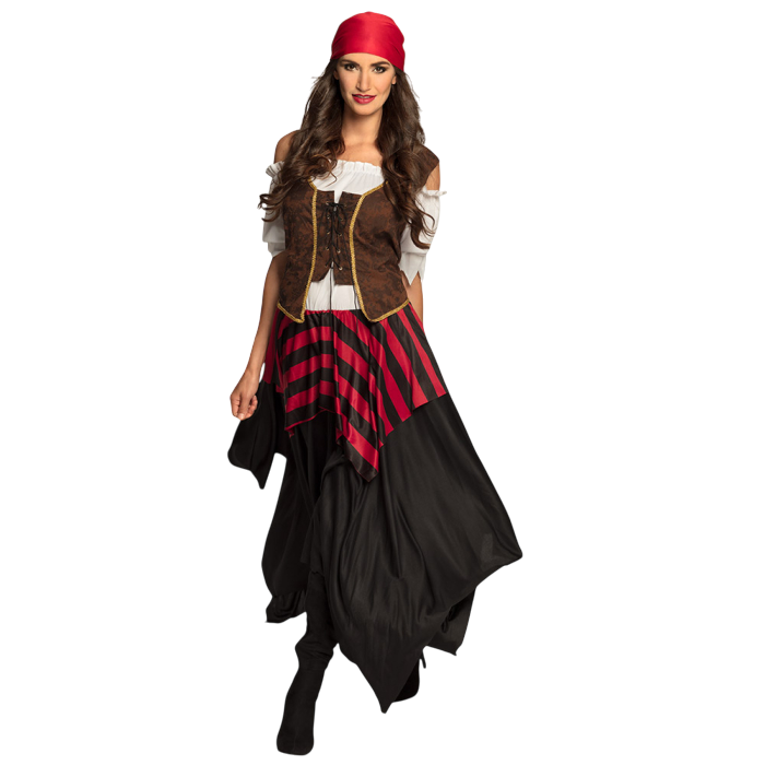 Piratenkostüm Frau "Tornado" - Korsettkleid im Piratenstil - Größe 40/42