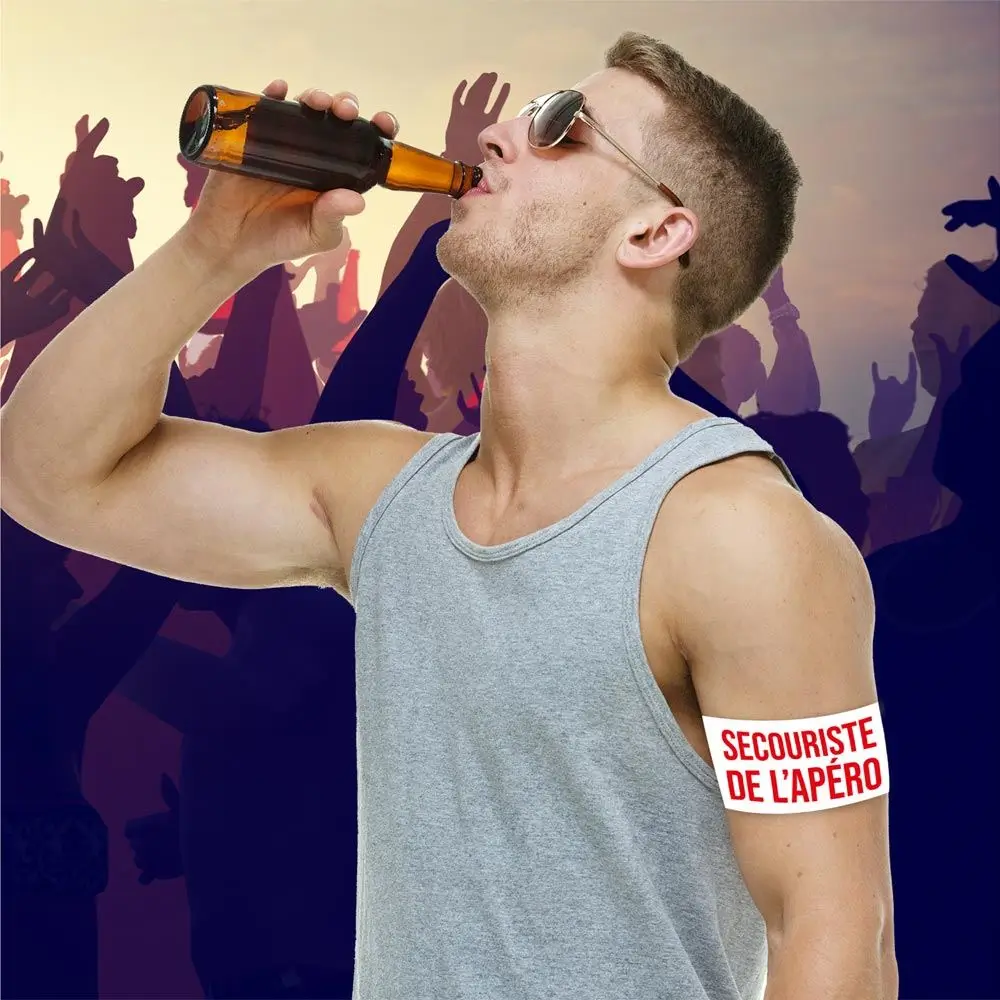 Aperitif-Armbinde "Secouriste de l'Apéro" - Party- und EVG-Zubehör