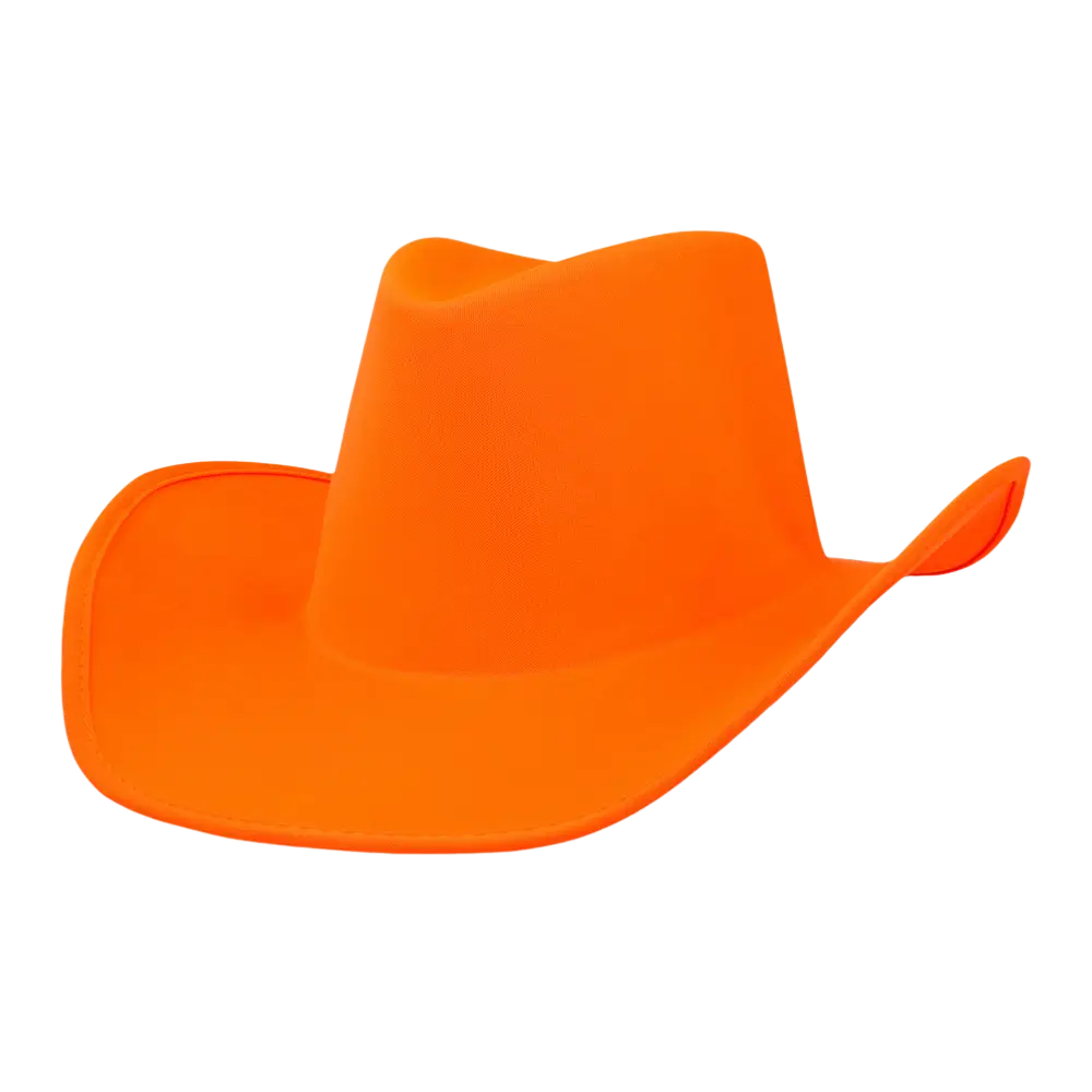 Cowboyhut mit Fransen für Kostüm "Blaze" - Neonorange