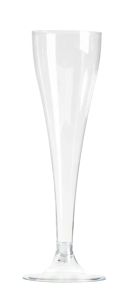 Wiederverwendbare Champagnerflöten 10 cl Kristallfuß – Empfangsgläser