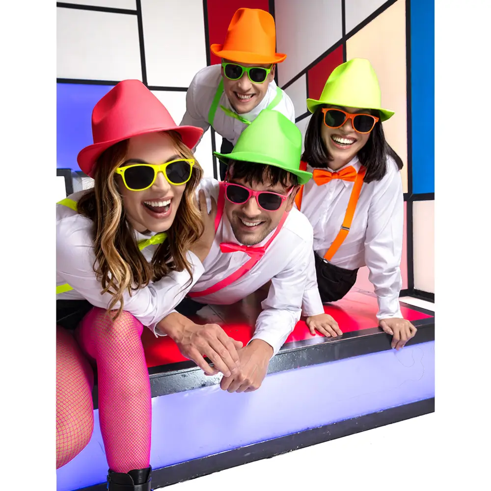 Neonfarbenes Party- und Kostümzubehör-Set - Neongrün