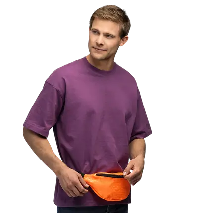 Gürteltasche mit Pailletten für Party und Kostüm - Neonorange