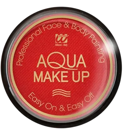 Gesichtsschminke mit rotem Wasser - Aqua Makeup 10 ml - Geburtstag Karneval Halloween Supporter