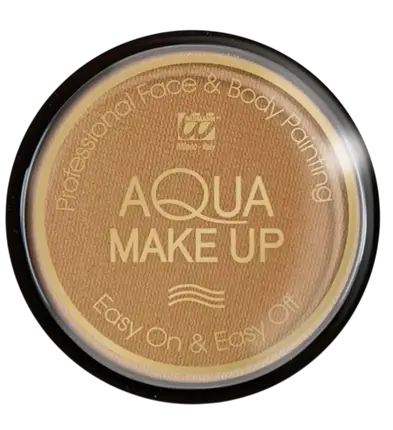 Wasserbasierte Gesichtsschminke Beige - Aqua Makeup 10 ml - Geburtstag Karneval Halloween Supporter