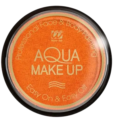 Wasserbasierte Gesichtsschminke Orange - Aqua Makeup 10 ml - Geburtstag Karneval Halloween Supporter
