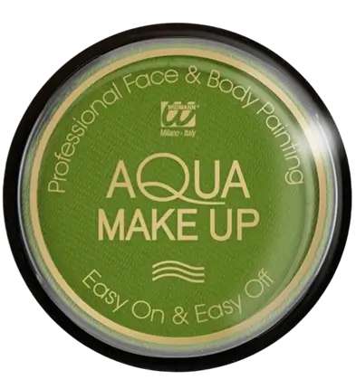 Wasserbasierte Gesichtsschminke Grün - Aqua Makeup 10 ml - Geburtstag Karneval Halloween Supporter