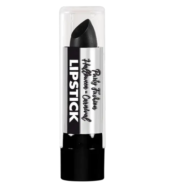 Schwarzer Lippenstift - Halloween Karneval Gesichtsmake-up - 6 ml