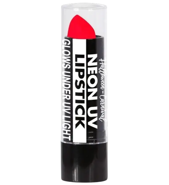 Lippenstift Neonpink UV - Halloween Karneval Gesichtsmakeup - 6 ml