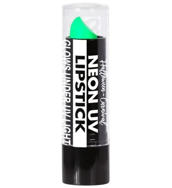 Lippenstift Neongrün UV - Halloween Karneval Gesichtsmakeup - 6 ml