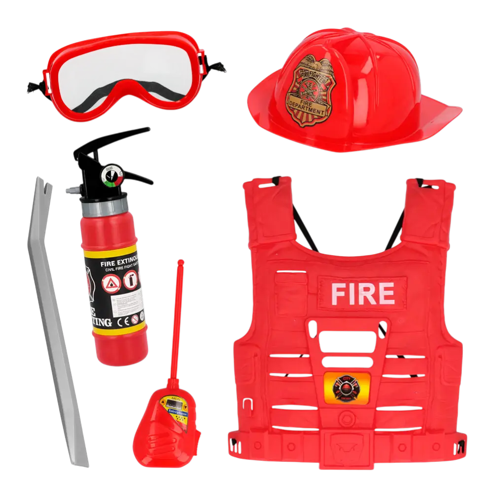 Feuerwehrmann Kostüm Kit Kind - Kostümzubehör