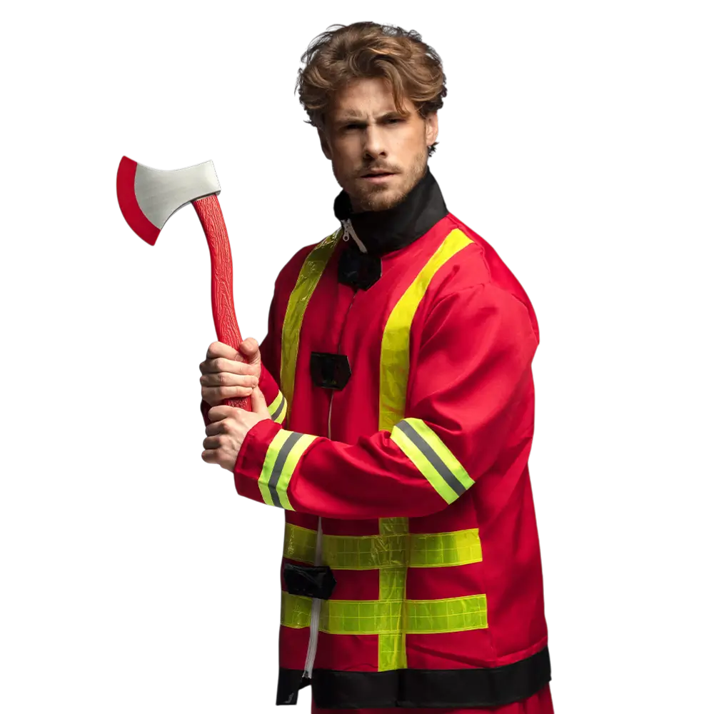 Attrappe Rettungsaxt - Zubehör Feuerwehrmann Kostüm