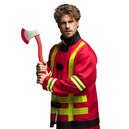 Attrappe Rettungsaxt - Zubehör Feuerwehrmann Kostüm