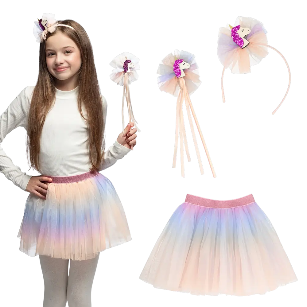 Pastellfarbenes Einhorn-Set - Zubehör für Einhorn-Kostüme