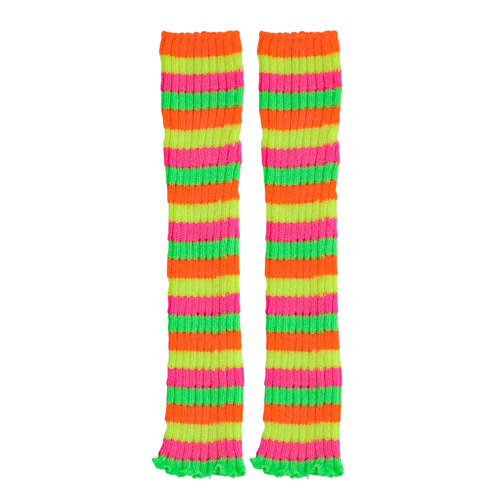 Regenbogen Leggings - 80er Jahre Kostüm Zubehör