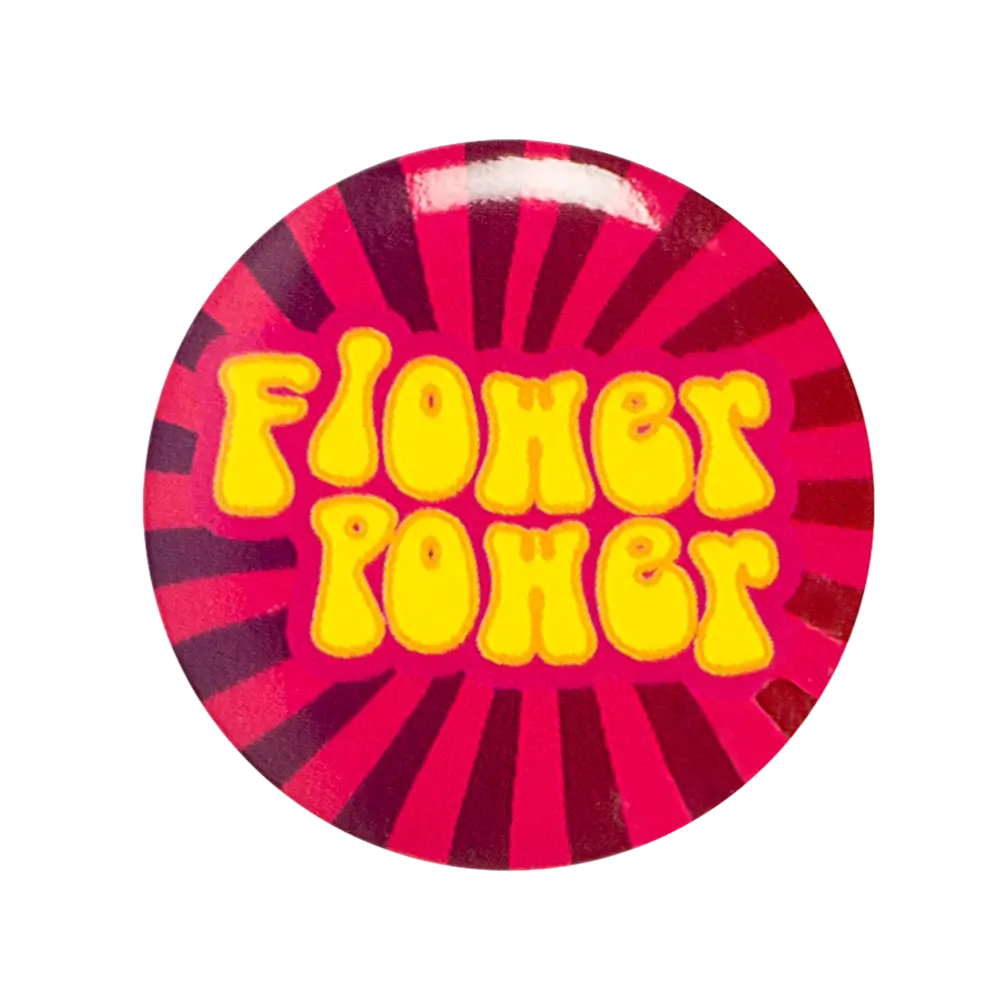 4er-Set Hippie-Namensschilder - Flower Power Zubehör