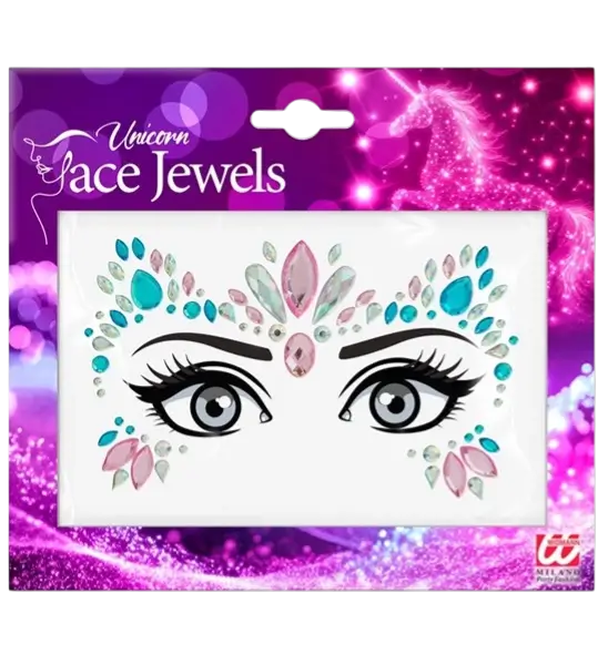 Einhorn Gesichtsschmuck - Strass Kindergesicht