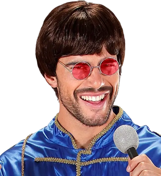 Brille Charakter mit roten Gläsern - Brille Kostüm