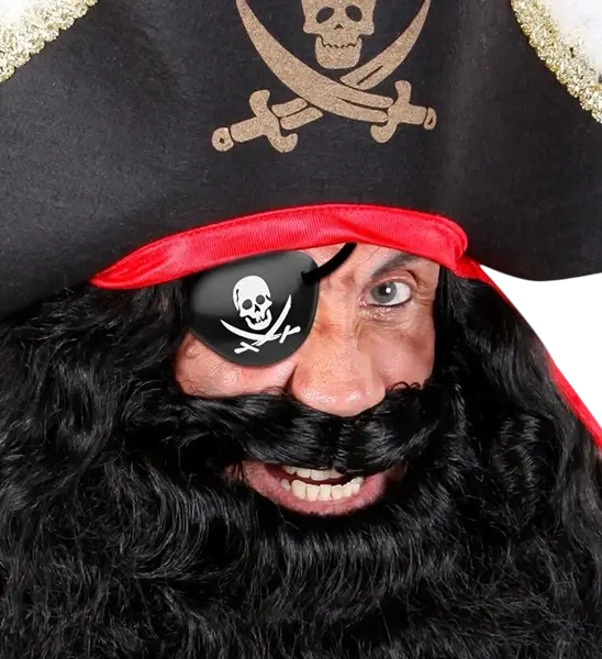 Piraten-Augenklappe - Zubehör Piratenkostüm