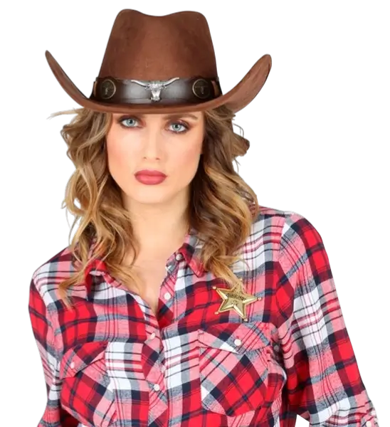 Authentischer Sheriffstern - Abzeichen Cowboy Wilder Westen