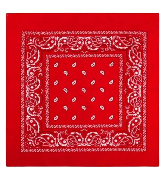 Bandana Rot Cowboy 55x55 cm - Western Kopftuch