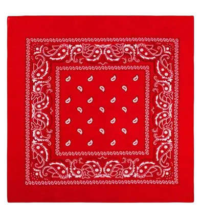 Bandana Rot Cowboy 55x55 cm - Western Kopftuch