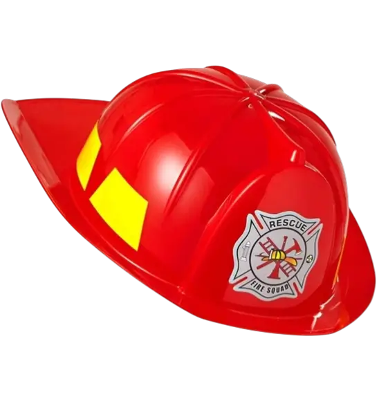 Kinder-Feuerwehrhelm aus Kunststoff - Kostümzubehör