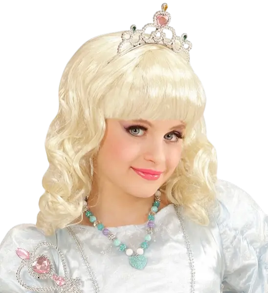 Bunte Perlen mit blauem Strass-Herz Halskette