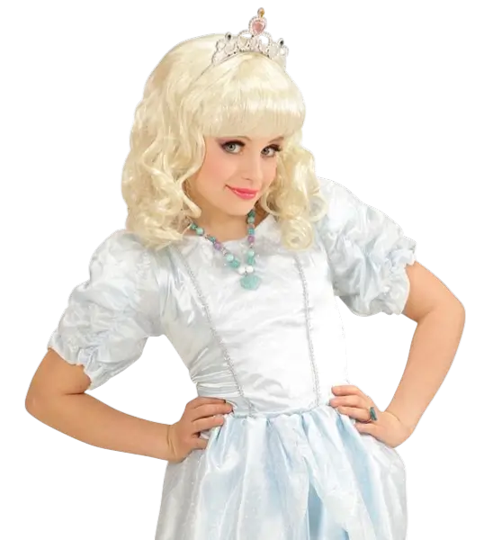 Bunte Perlen mit blauem Strass-Herz Halskette