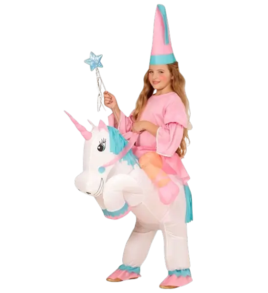 Aufblasbares Kostüm Einhorn - Karnevalskostüm