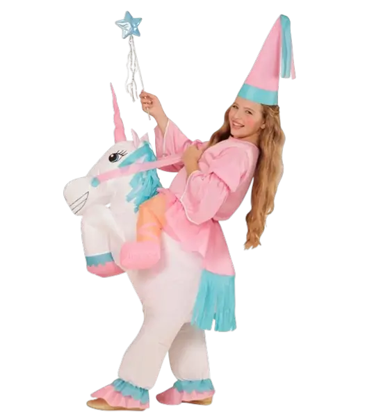 Aufblasbares Kostüm Einhorn - Karnevalskostüm