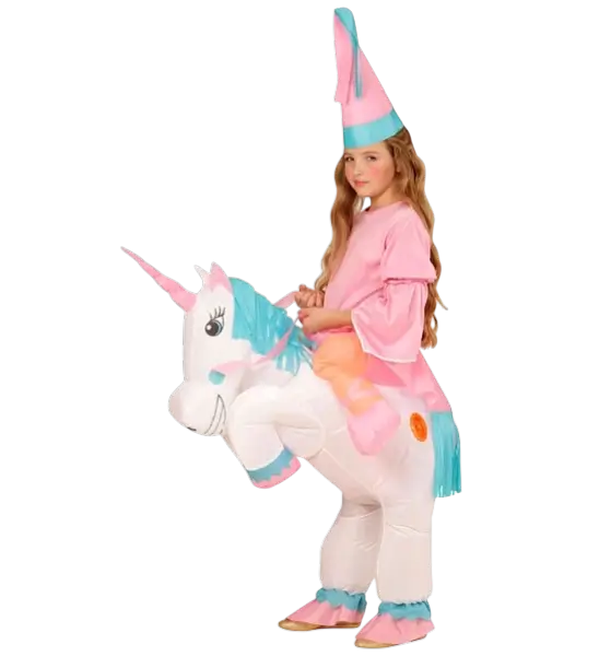 Aufblasbares Kostüm Einhorn - Karnevalskostüm