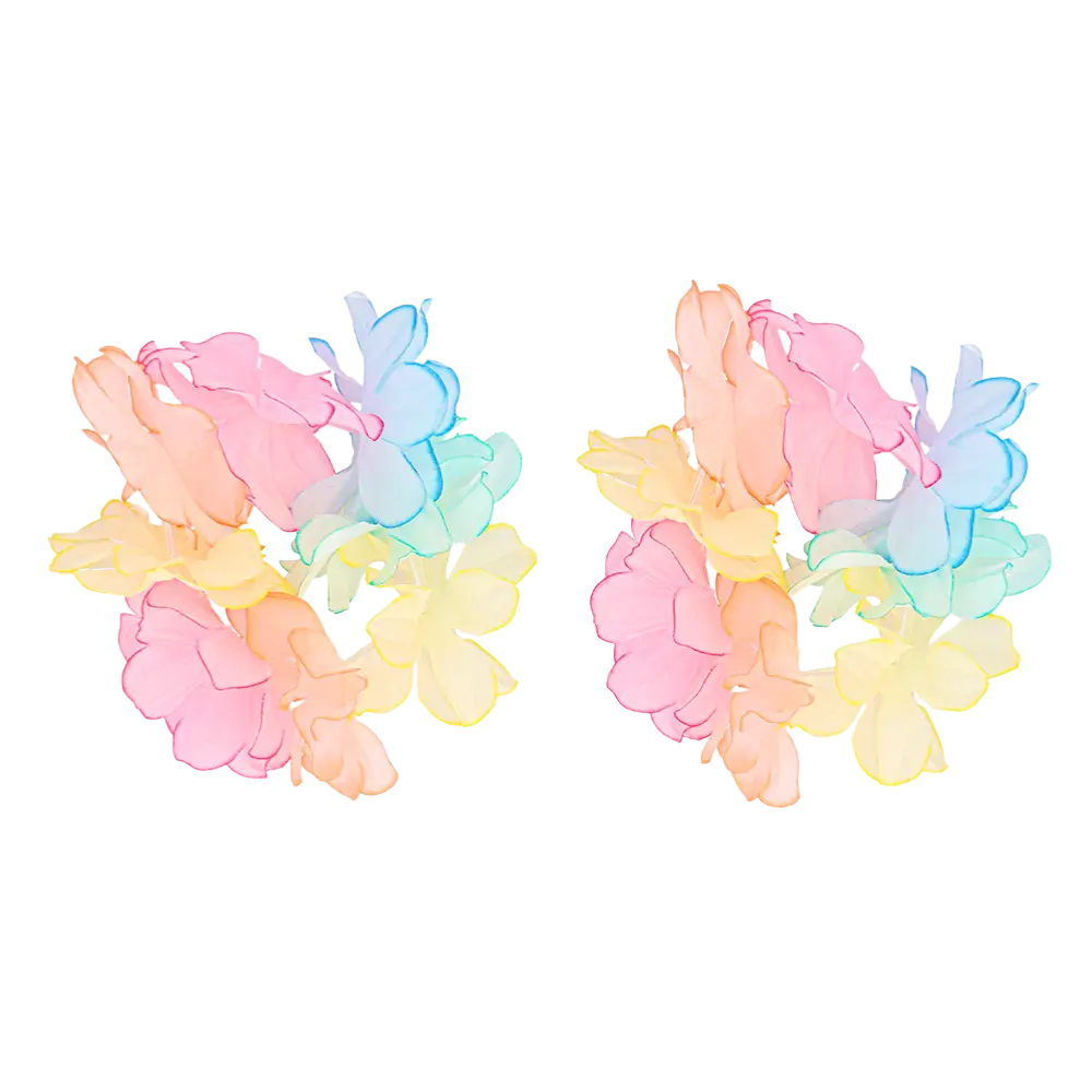 Pastellfarbenes Hawaii-Set - Zubehör für Hawaii-Kostüme