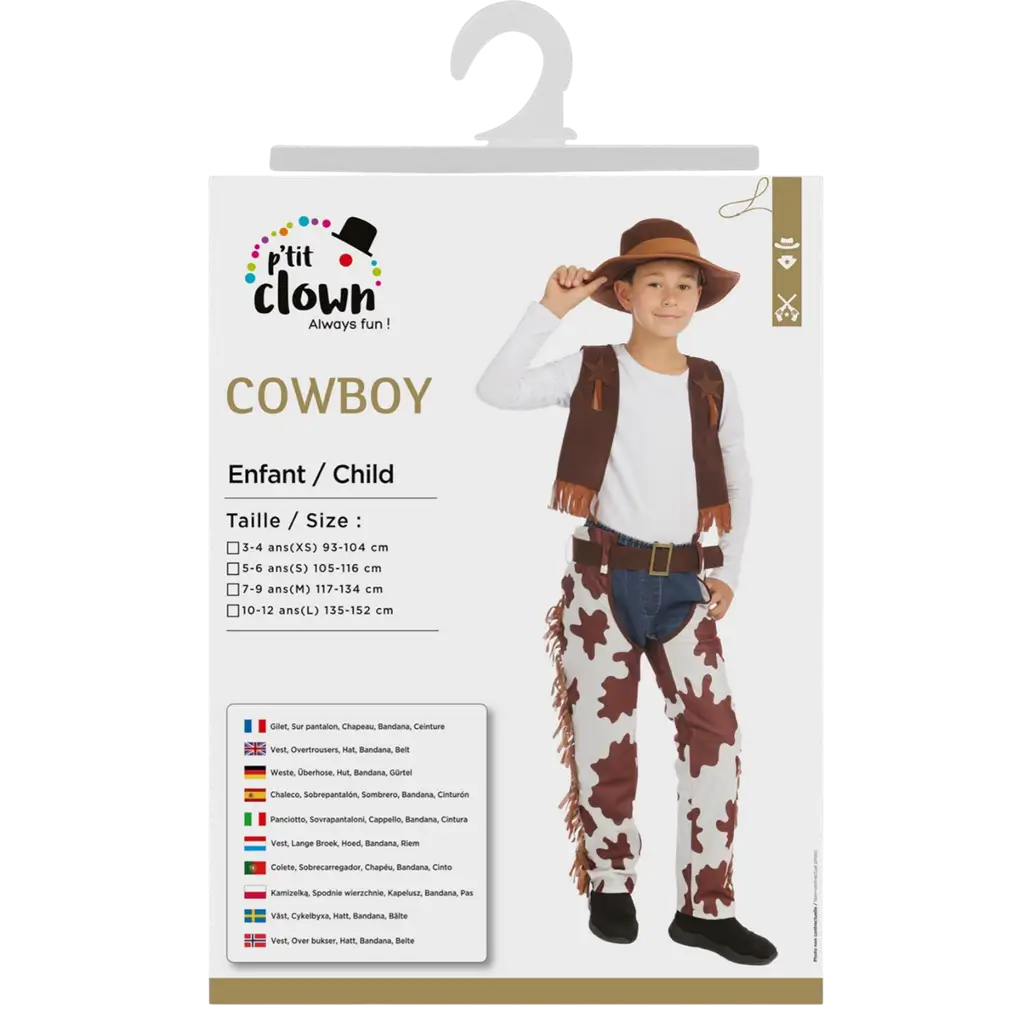 Cowboy-Kostüm Kind 5-6 Jahre - Cowboy-Kostüm Junge