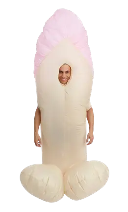 Aufblasbares Kostüm Zizi Erwachsene - Kostüm Humor WYD Einheitsgröße