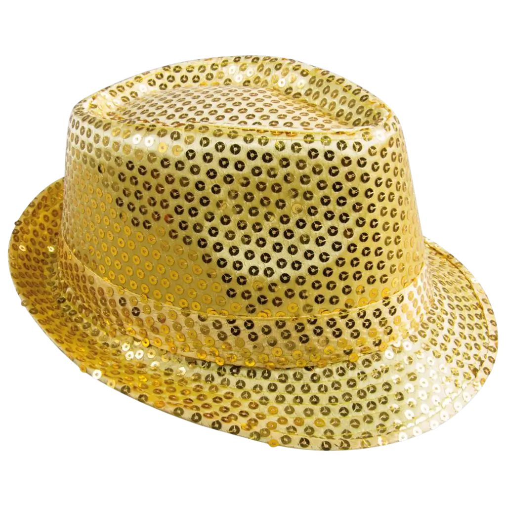 Borsalino-Hut mit Pailletten Gold Erwachsene - Party- und Abend-Accessoires