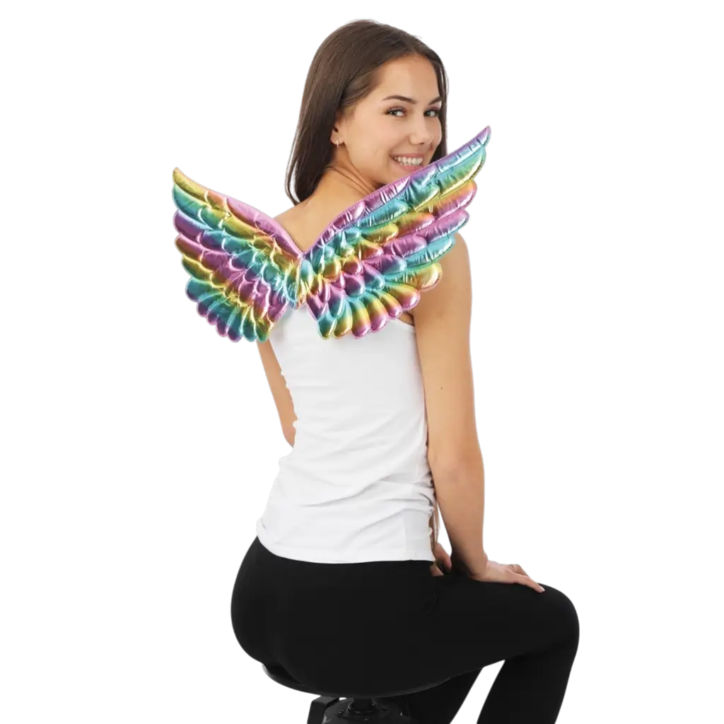 Engelsflügel Mehrfarbig 62 cm - Zubehör Verkleidung Engel
