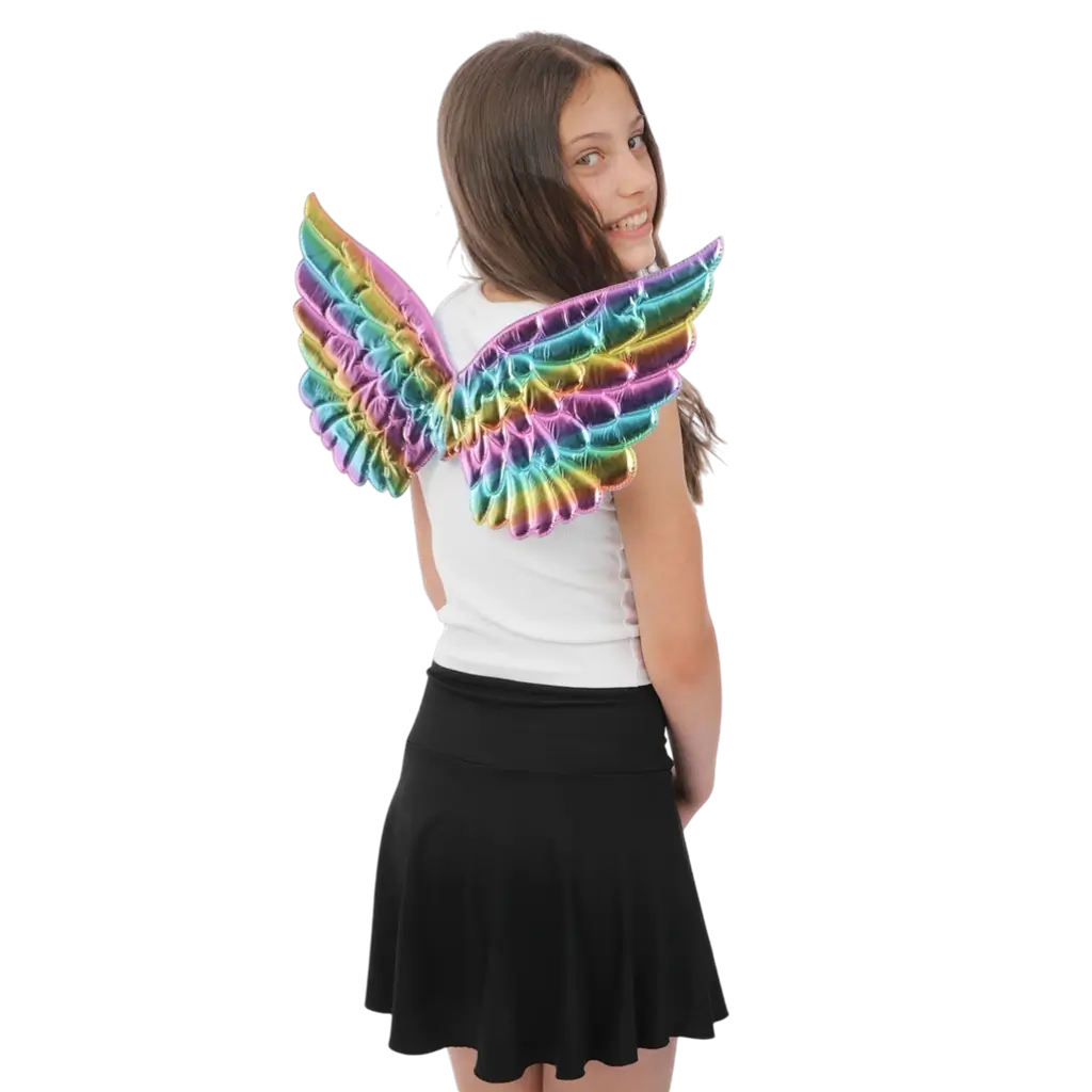 Engelsflügel Mehrfarbig 62 cm - Zubehör Verkleidung Engel