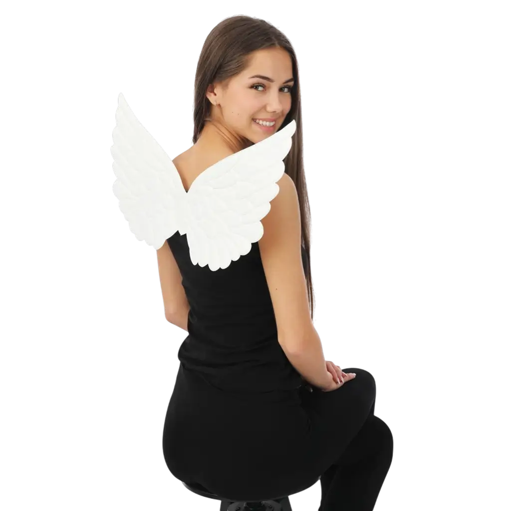 Engelsflügel Weiß 62 cm - Zubehör Verkleidung Engel