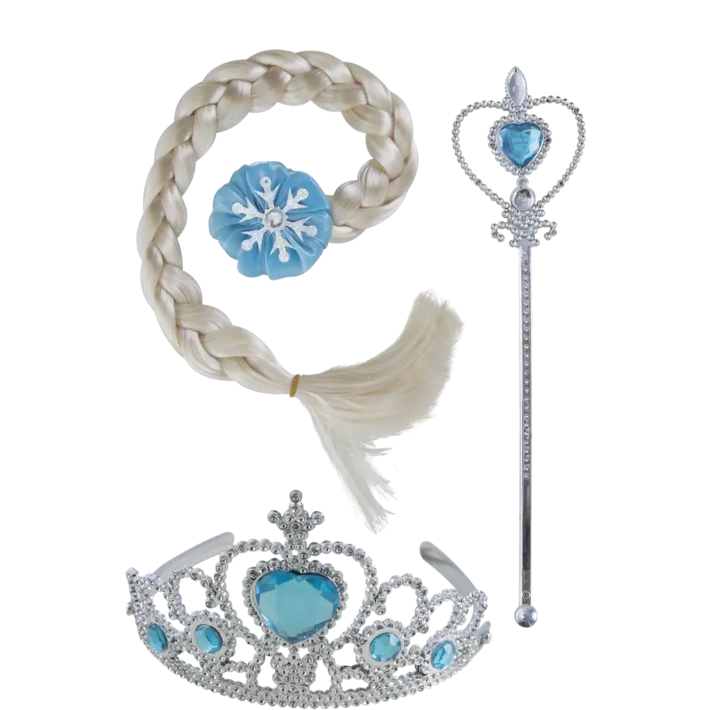 Set Accessoires Schneekönigin - Prinzessinnen-Zubehör