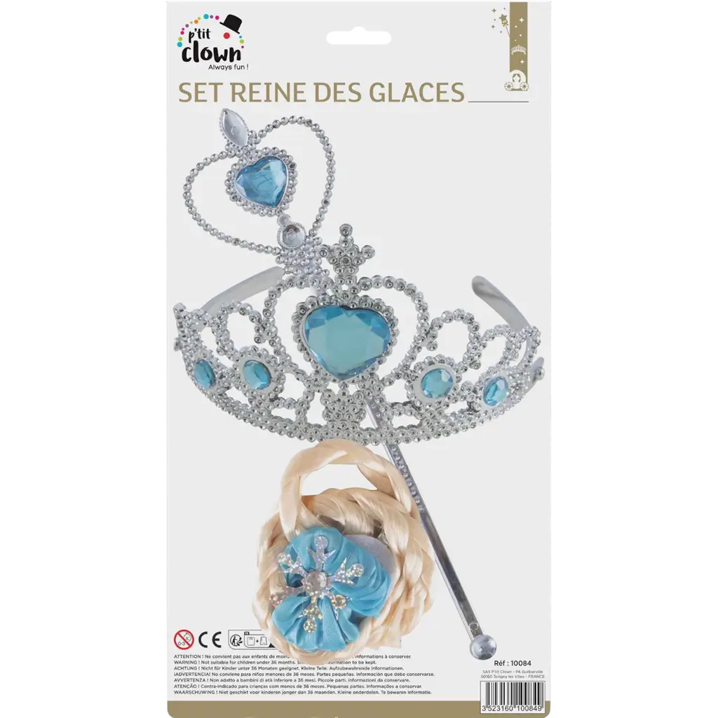 Set Accessoires Schneekönigin - Prinzessinnen-Zubehör