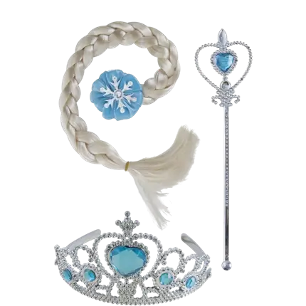 Set Accessoires Schneekönigin - Prinzessinnen-Zubehör