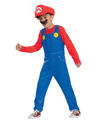 Super Mario™ Mario-Kostüm für Kinder 7-8 Jahre