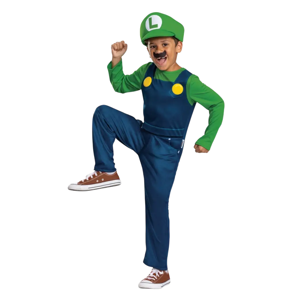 Luigi Super Mario™ Kinderkostüm 7-8 Jahre
