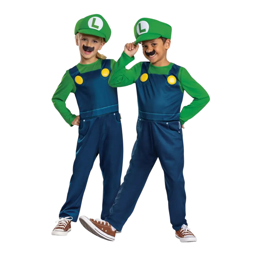 Luigi Super Mario™ Kinderkostüm 7-8 Jahre